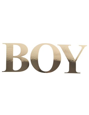 Naljepnice za dječake sa zlatnim slovima, 15 cm za baby shower