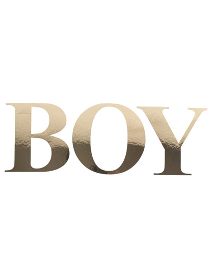 Naljepnice za dječake sa zlatnim slovima, 15 cm za baby shower