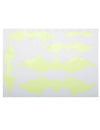 Stickers de chauve-souris pour décoration jaune phosphorescent