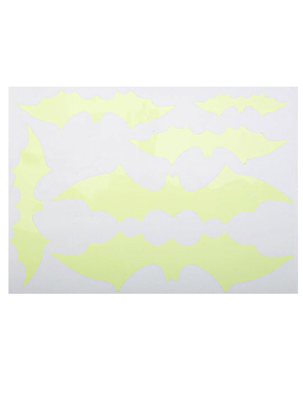 Stickers de chauve-souris pour décoration jaune phosphorescent