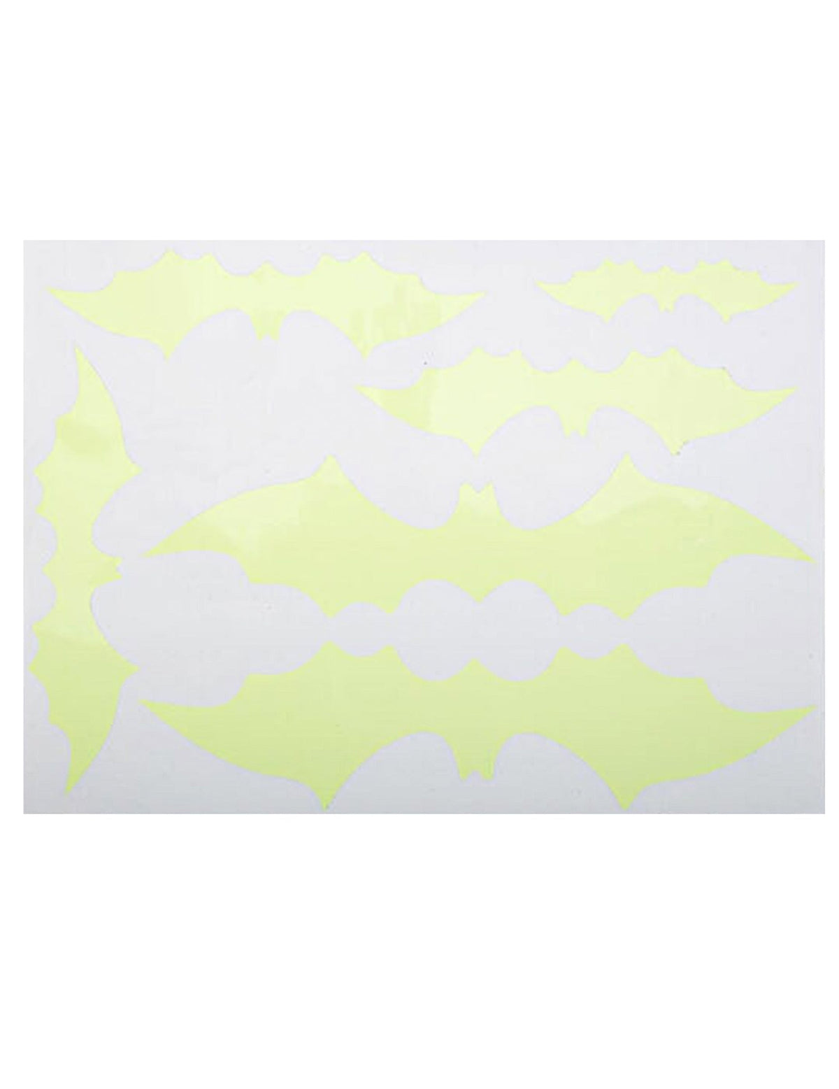 Stickers de chauve-souris pour décoration jaune phosphorescent