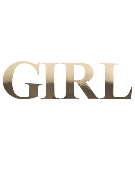 Naljepnice za djevojčice sa zlatnim slovima, 15 cm metalik