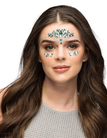 Odrasli tirkizni plavi ljepljivi rhinestones