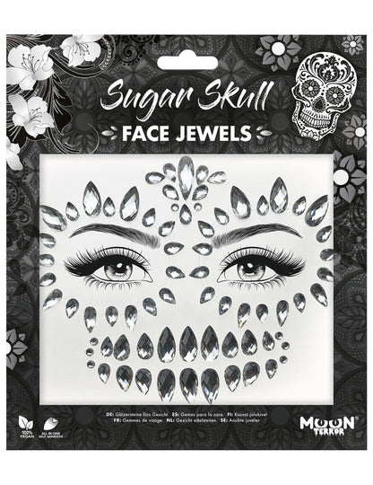 Skeleton Face Facy ljepljive rhinestones