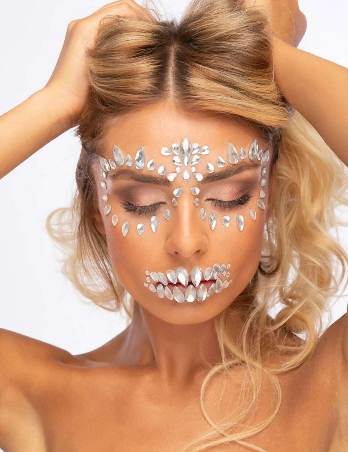 Skeleton Face Facy ljepljive rhinestones