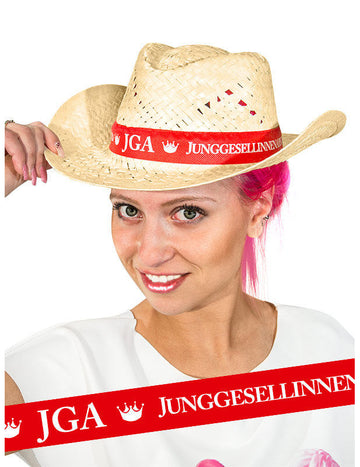 Slamnati šešir za djevojačku večer 