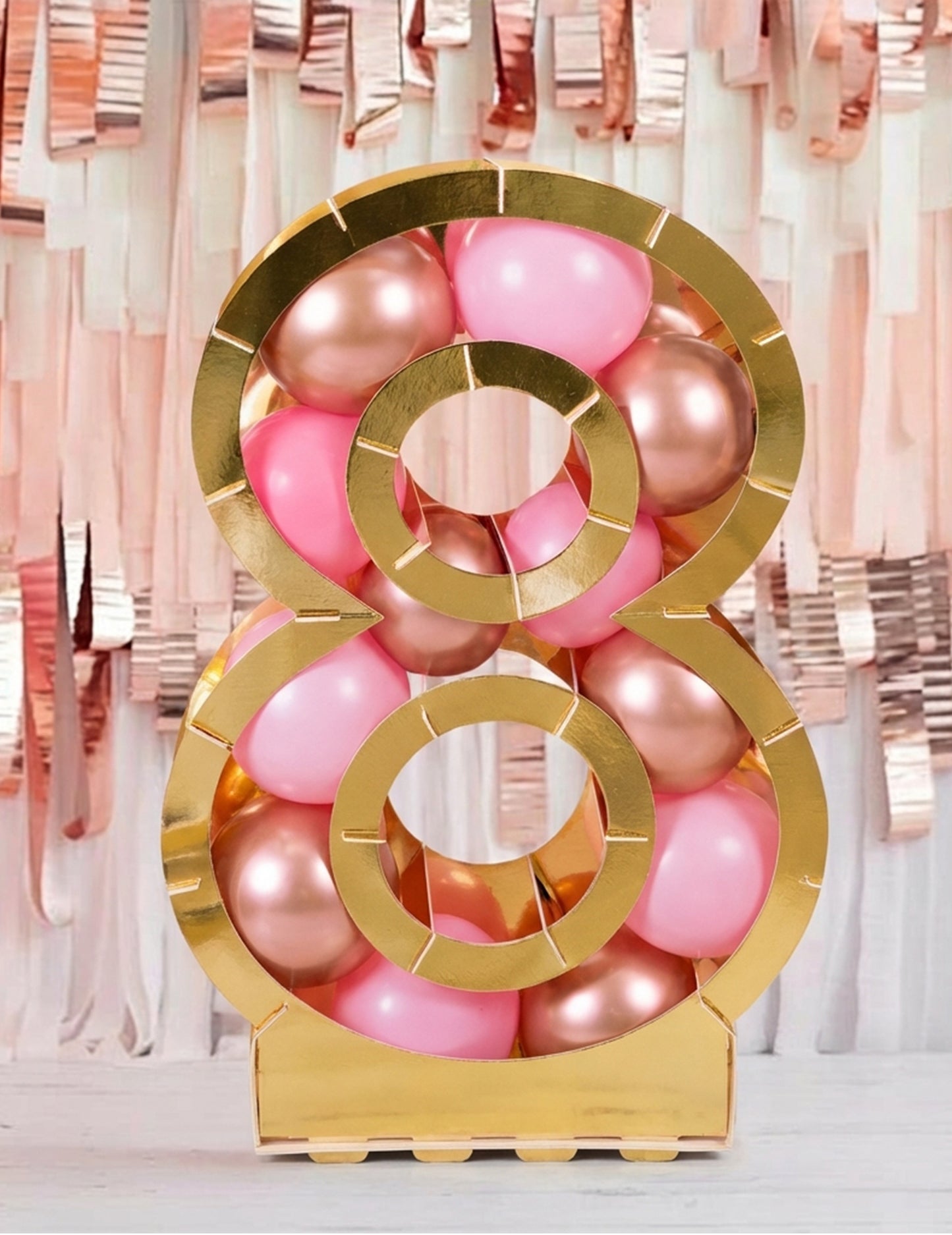 Zlatna brojna struktura za balone 64 cm karton