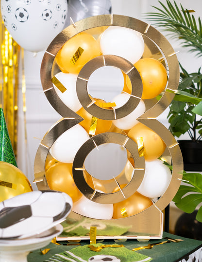 Zlatna brojna struktura za balone 64 cm karton
