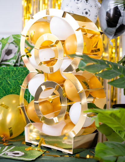 Zlatna brojna struktura za balone 64 cm karton