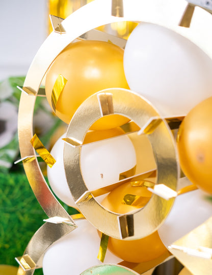 Zlatna brojna struktura za balone 64 cm karton