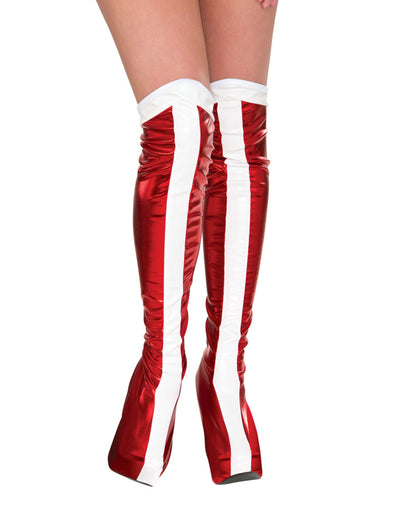 Sur-bottes Wonder Woman™ pour femme rouge et blanc