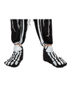 Sur-chaussures squelette Halloween pour adulte noir et blanc