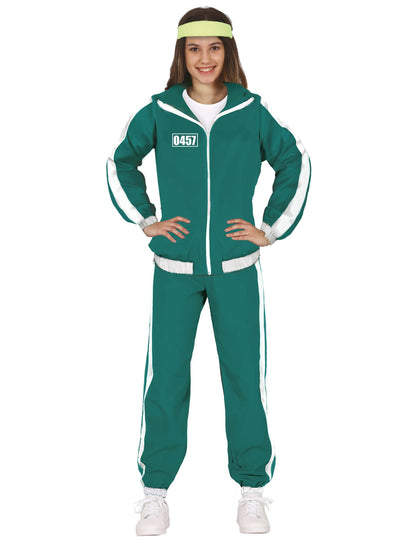 Zeleni tracksuit sudionika broj 457 adolescenata