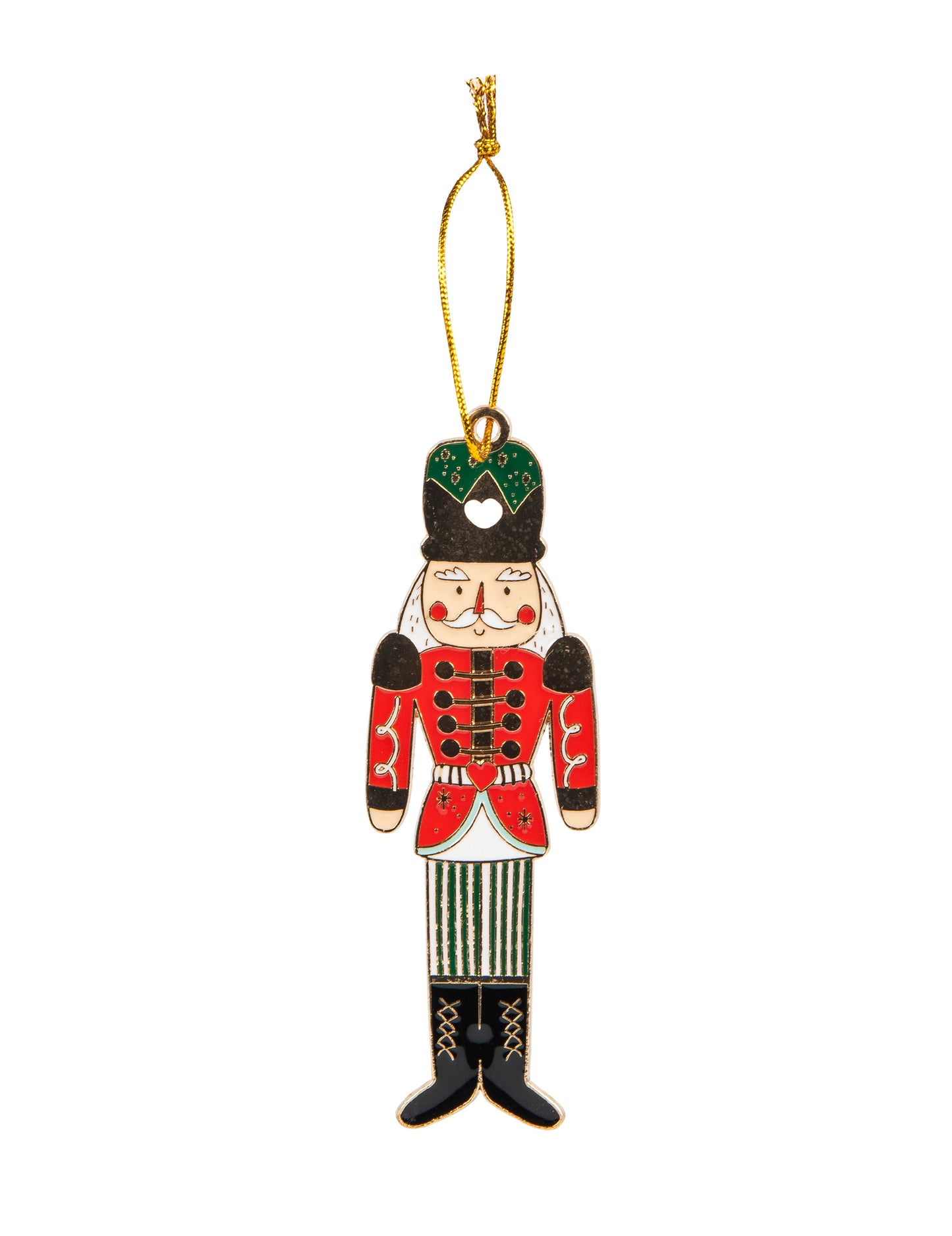 Božićni viseći ukras u obliku krckalice za orašare 10 x 3 cm tradicionalni vojnik