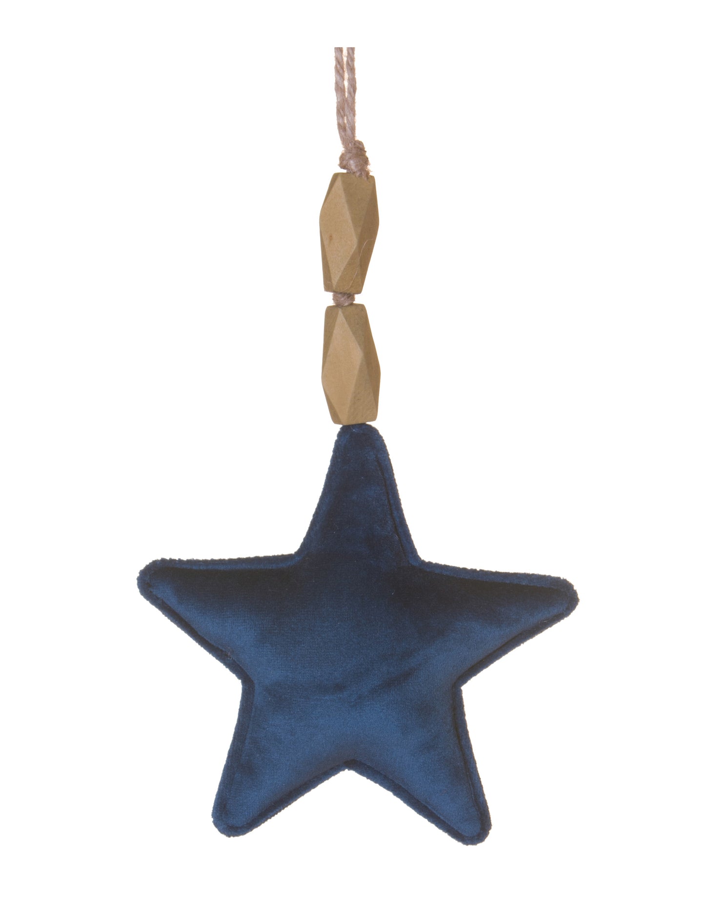 Viseća zvijezda od tamnoplavog baršuna 15 cm 