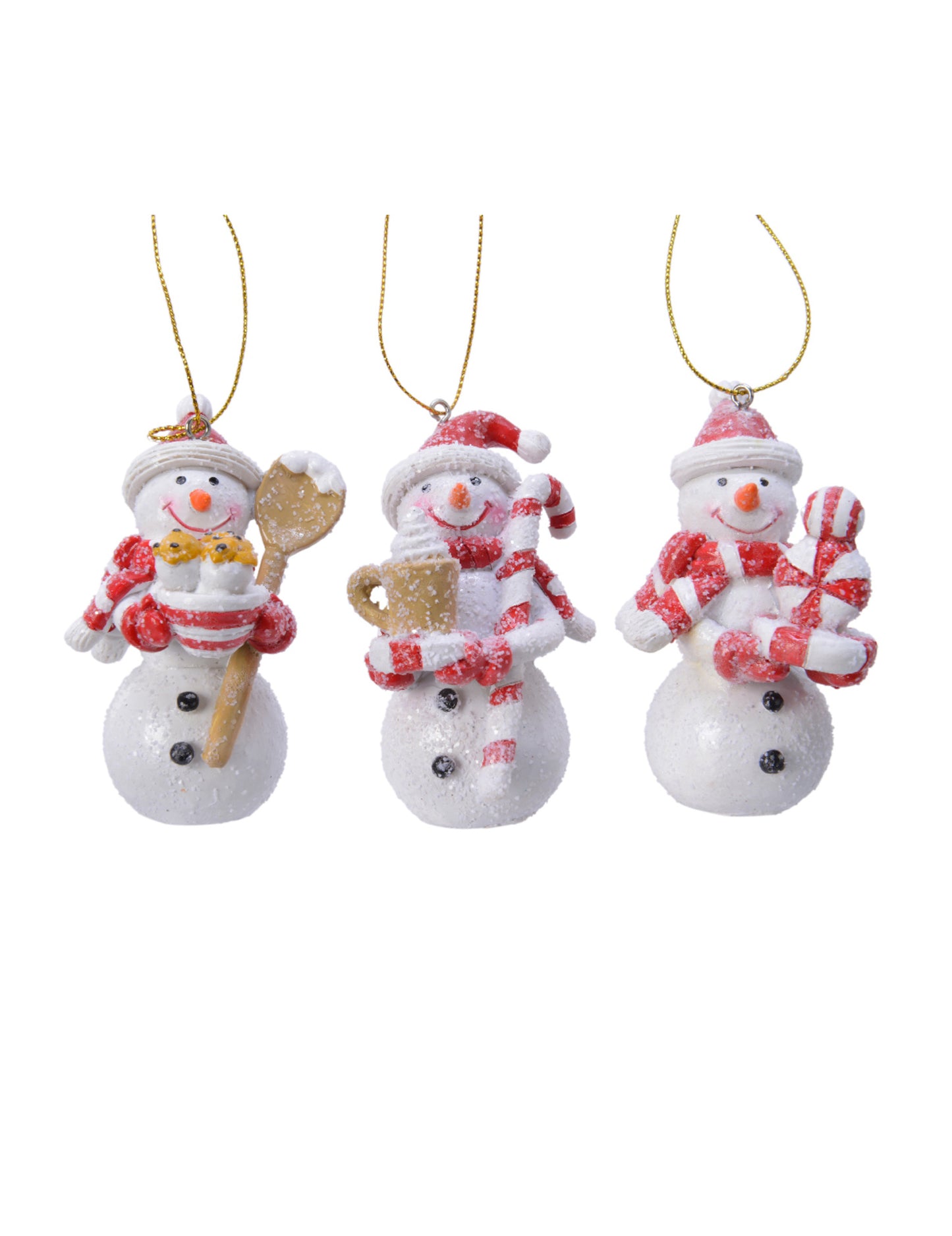 Viseća igračka Snjegović 8 cm slučajni uzorak za božićno drvce