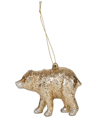 Ukras za božićno drvce zlatni medvjedić 12 cm 