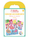 Kit créatif tableau en sequins flamants roses pour enfant multicolore