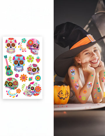 Šarene tetovaže dia de los muertos
