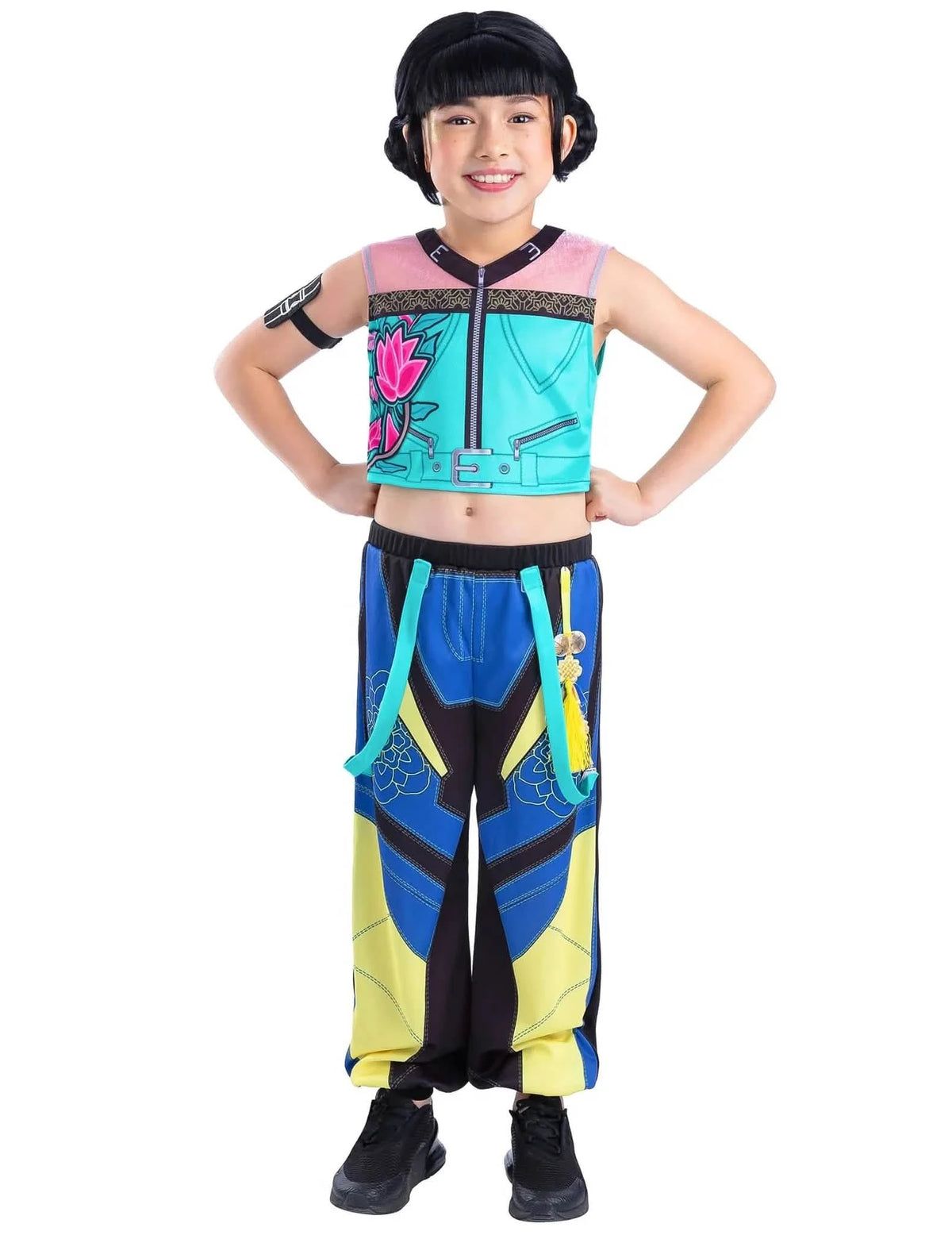 Komplet za kostim i periku Zoey Kpop Demon Hunter™ za djevojčicu