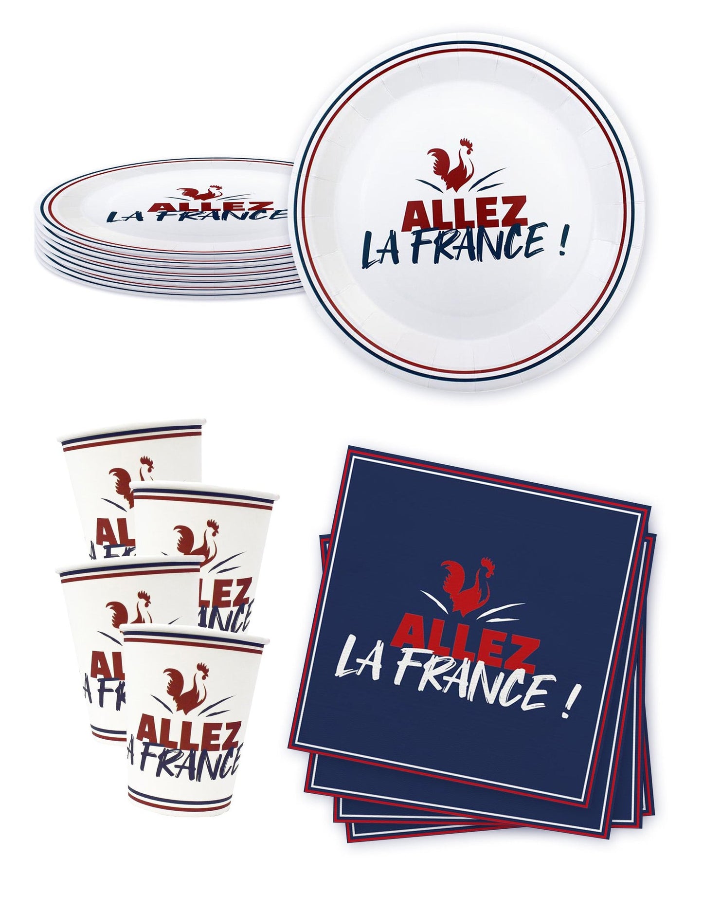 Set za jednokratno posuđe Allez la France
