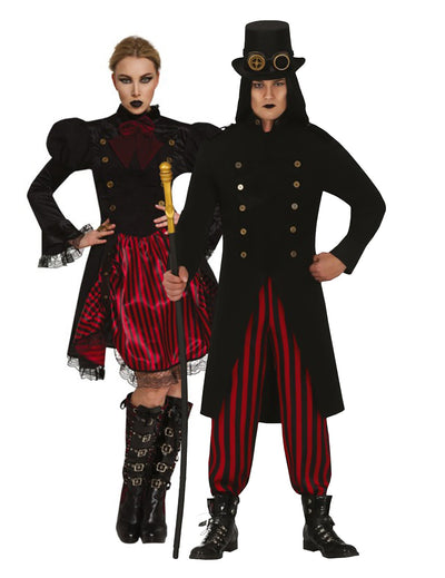 Usklađeni steampunk kostim za odrasli par