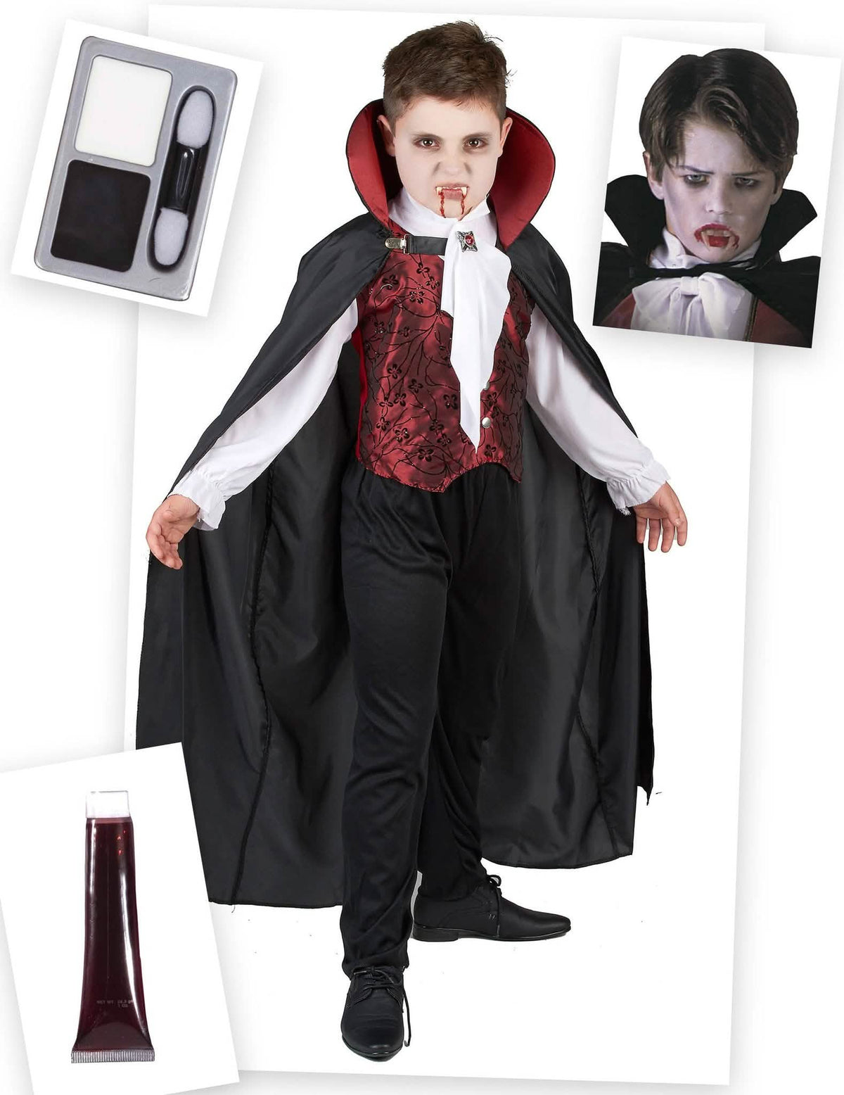 Pakiranje kostima vampira za Halloween za dječaka