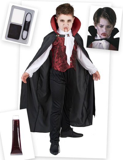 Pakiranje kostima vampira za Halloween za dječaka