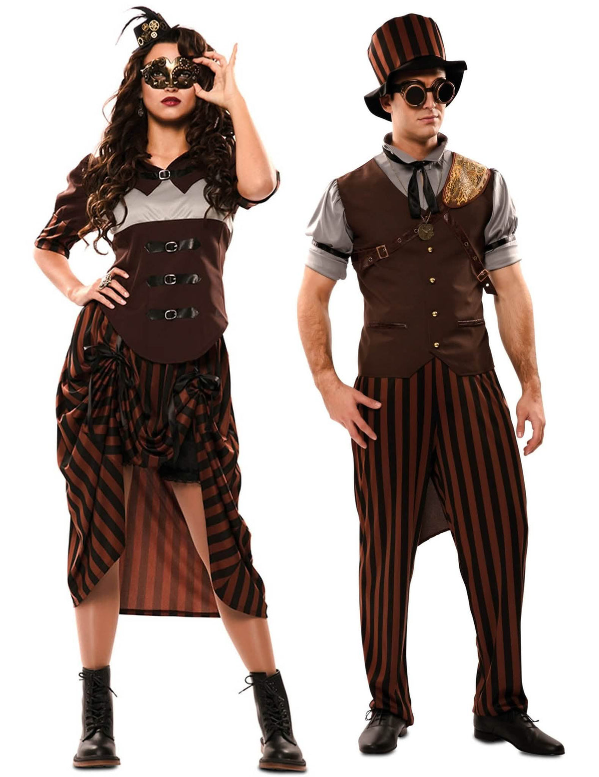 Parovi steampunk smeđi kostim za odrasle