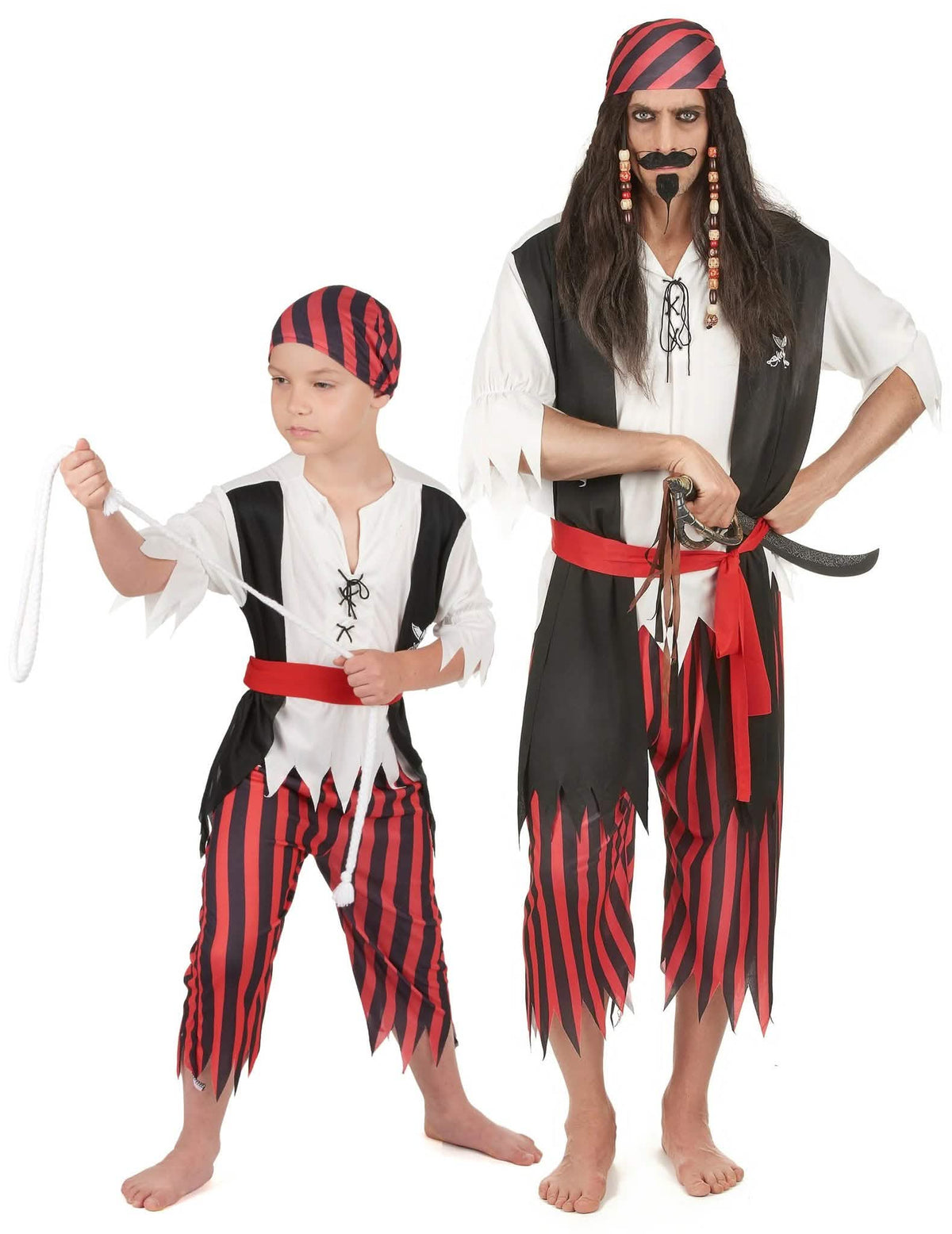 Piratski kostim za oca i sina za par