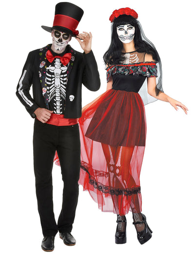 Upareni kostim kostura Día de los Muertos za odrasle za Halloween