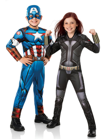 Dječji kostim para Kapetana Amerike™ i Crne udovice™