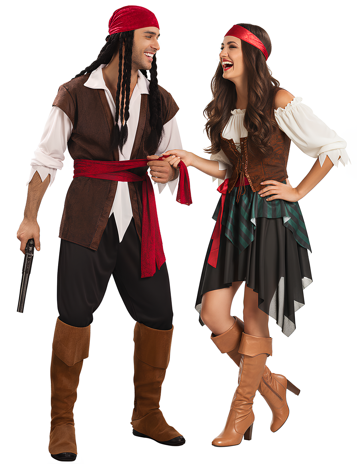 Kostim prugastog gusarskog para