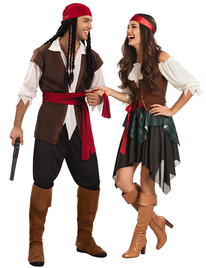 Kostim prugastog gusarskog para