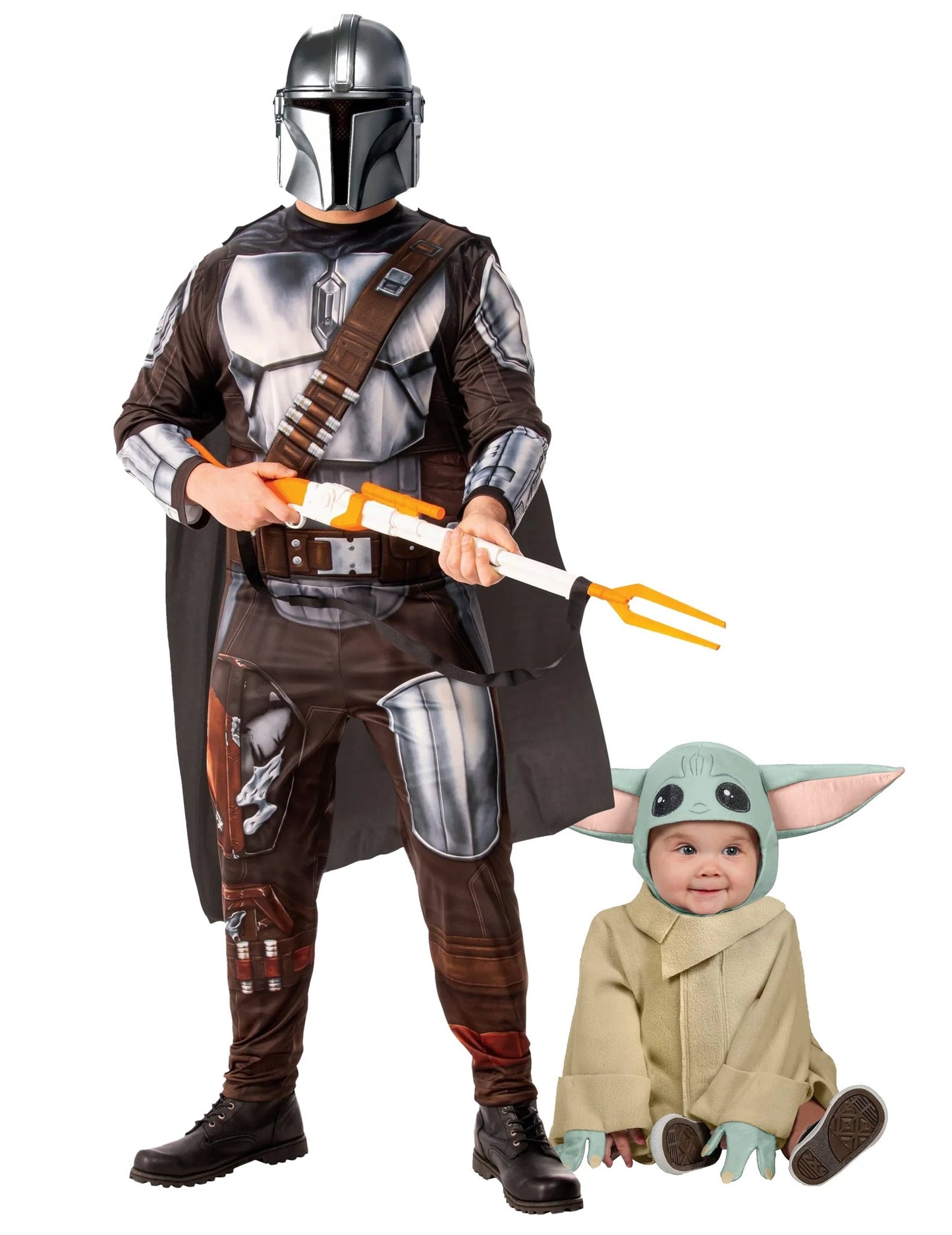 Kostim za par Mandalorian i beba Baby Yoda otac i sin