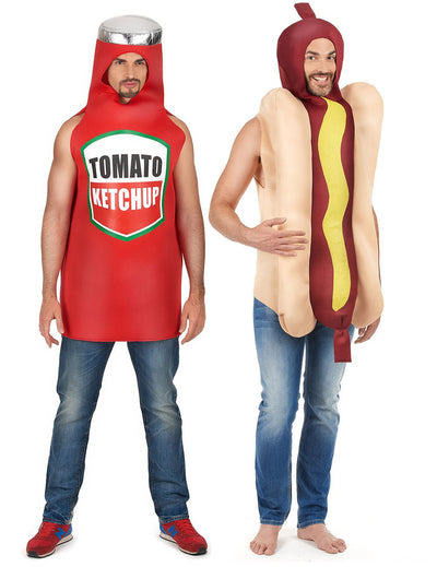 Kostim para hot dog i kečap za odrasle