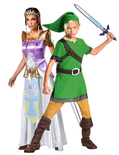 Kostim za par princeza Zelda i Link, majka i sin