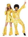 Zlatni disco kostim za par