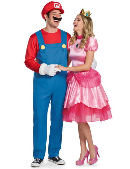Kostim za par za odrasle Mario™ i princeza Peach™