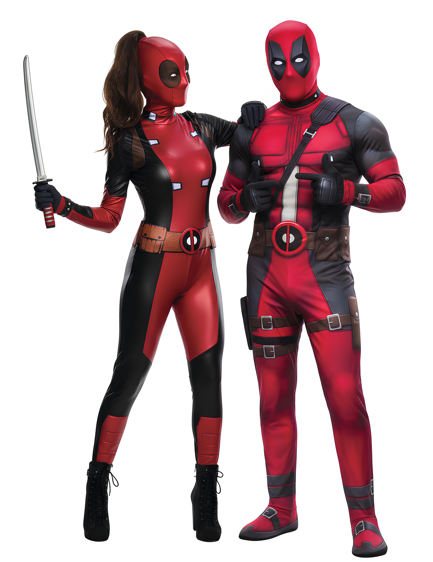 Kostim za par za odrasle Deadpool™ i Lady Deadpool™