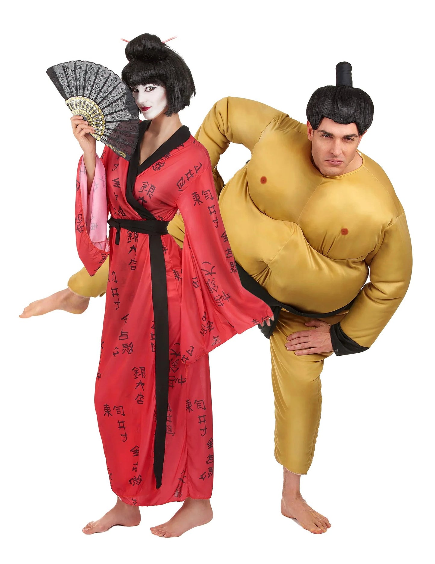 Kostim za par, sumo i gejša, za odrasle