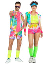 Costim za par aerobik tie and dye za odrasle