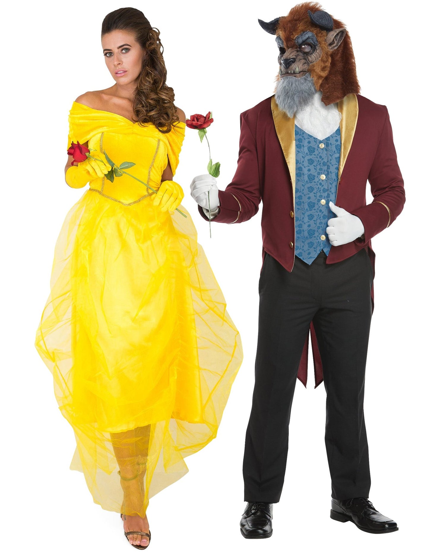 Déguisement de couple Belle princesse princesse et sa Bête