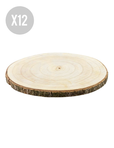 12 prirodnih drvenih klada 28 do 33 cm