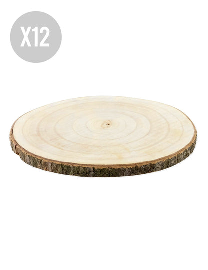 12 prirodnih drvenih klada 28 do 33 cm
