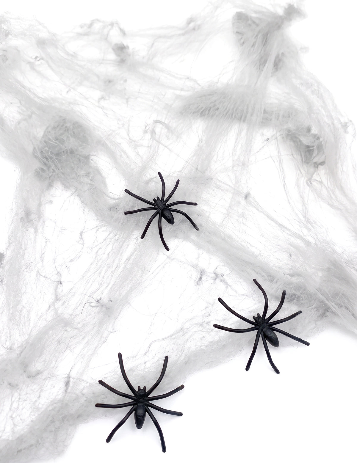 Bijela paukova mreža s paucima 20 g Halloween