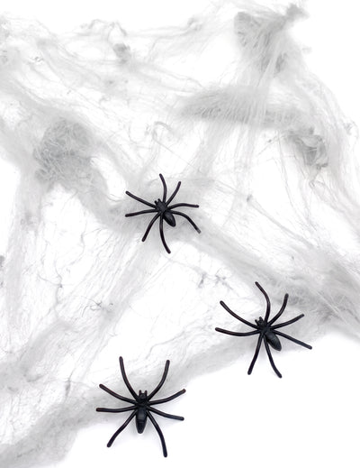 Bijela paukova mreža s paucima 20 g Halloween