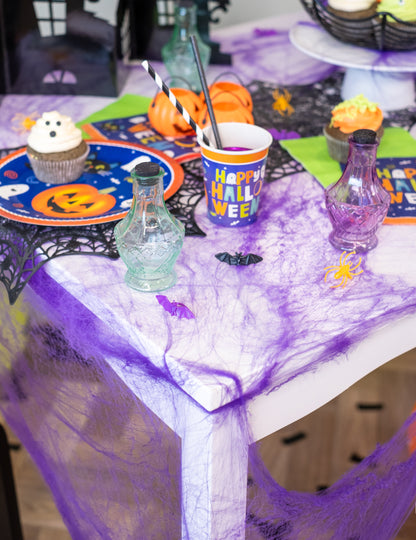 Violet Spider Web sa paucima 20 g Noć vještica