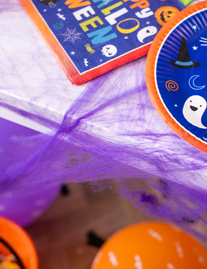 Violet Spider Web sa paucima 20 g Noć vještica