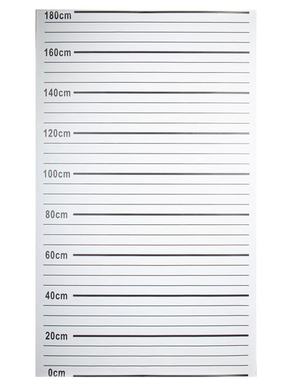 Toile de police arrestation pour adulte blanche avec graduations noires